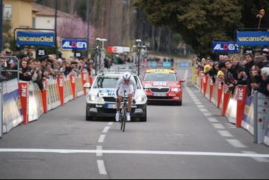 O ciclista alemão Tony Martin (HTC Columbia) venceu a 6.ª etapa do Paris-Nice, disputada na última sexta-feira, dia 11 de Março, entre as cidades de Rognes e Aix en Provence / Foto:  ASO/P.Perreve